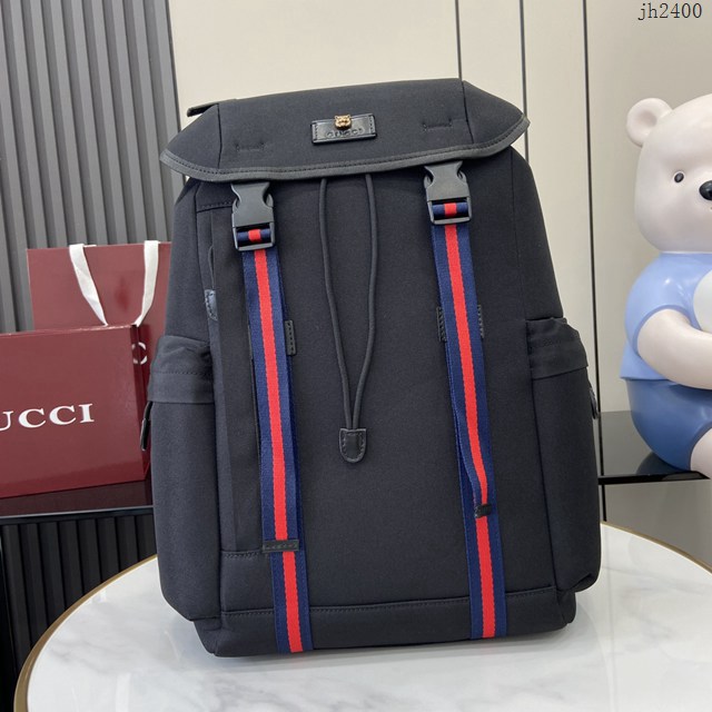 Gucci專櫃古馳最新款男士背包雙肩包 jh2400型號：429037