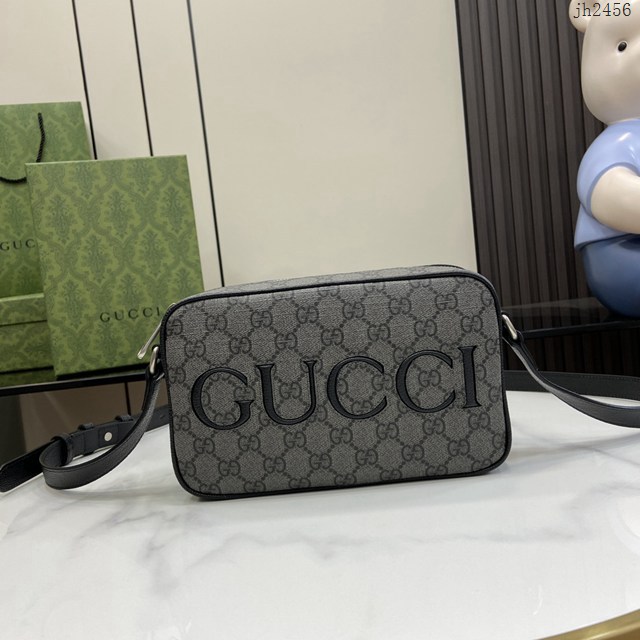 Gucci專櫃古馳最新款迷你肩背包男士斜挎包相機包 jh2456型號：768391