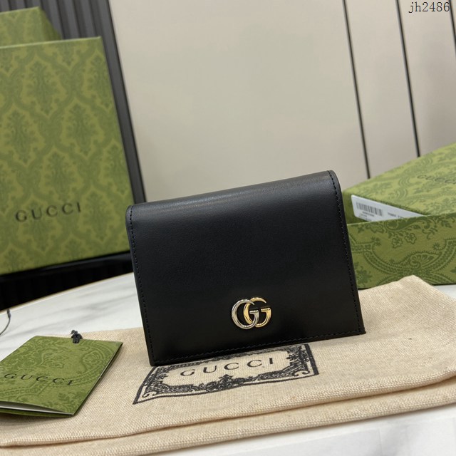 Gucci專櫃古馳最新款Marmont系列卡包零錢包卡夾 jh2486型號：790055