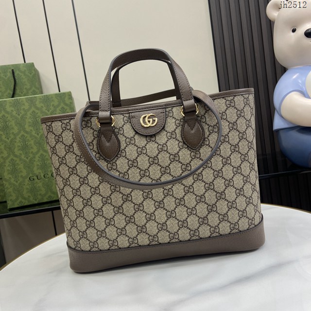 Gucci專櫃古馳最新款Ophidia系列GG迷你托特包手提包 jh2512型號：765043