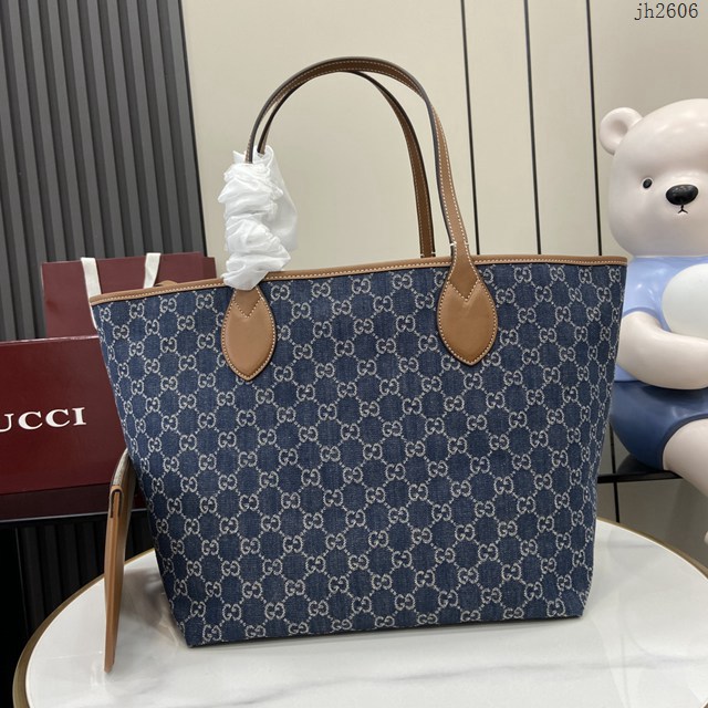 Gucci專櫃古馳最新款Totissima系列中號托特包子母肩背包 jh2606型號：820481
