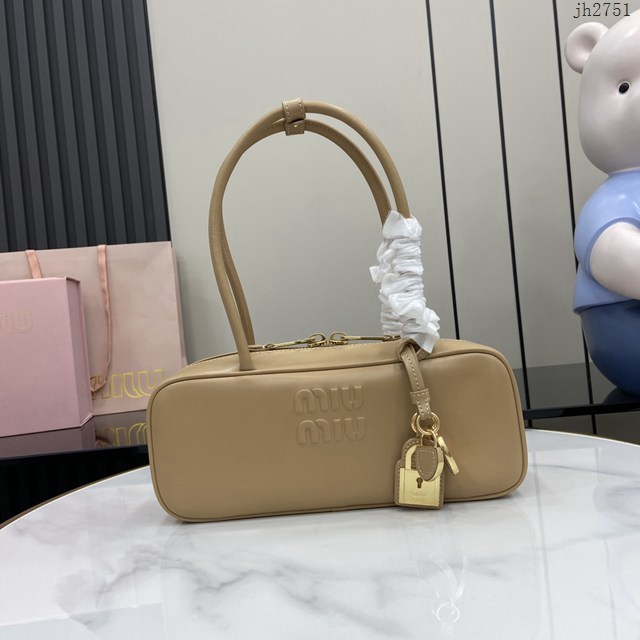 MIU MIU專櫃繆繆最新款Beau手袋原廠皮手提肩背包 jh2751型號：5BB173