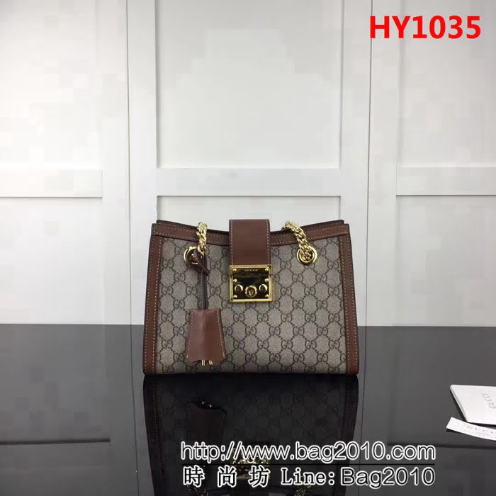 GUCCI古馳原單 新款專櫃品質高仿原單實物實拍498156雙鏈條包 HY1035