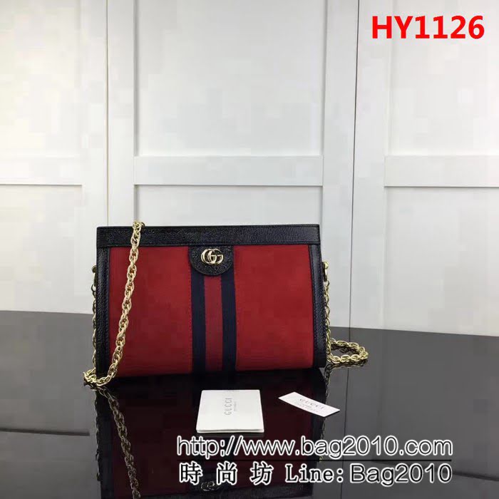 GUCCI古馳原單 新款專櫃品質高仿原單貨實物實拍503877 大紅磨砂 HY1126