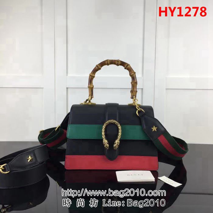 GUCCI古馳原單 新款高仿GUCCI新款專櫃品質原單貨實物實拍448075中號克彩手提包 波士頓包 HY1278