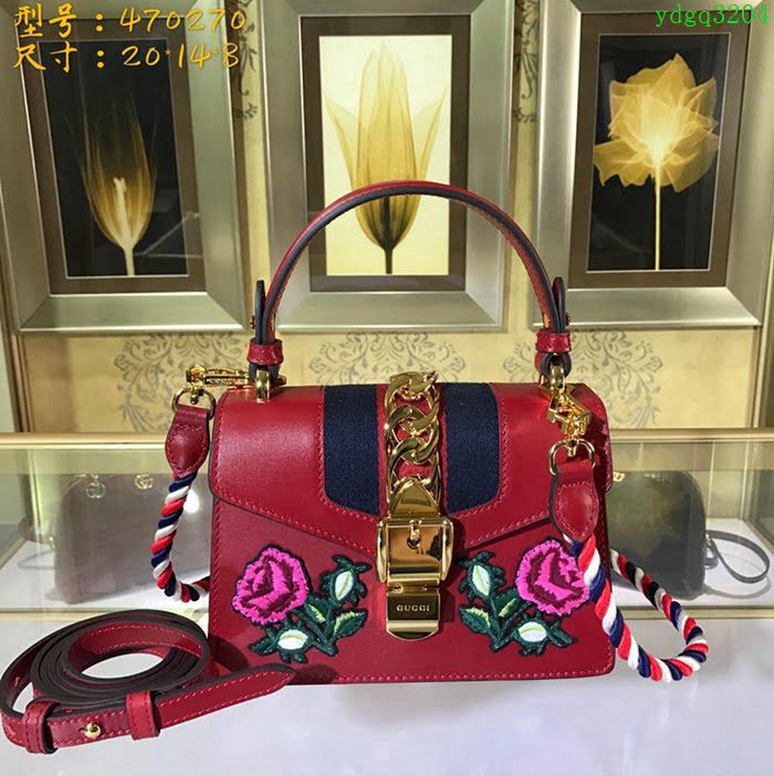 GUCCI古馳女包 新款 專櫃品質 470270 進口牛皮 原廠五金 Gucci手提包 古馳斜挎包  ydgq3204