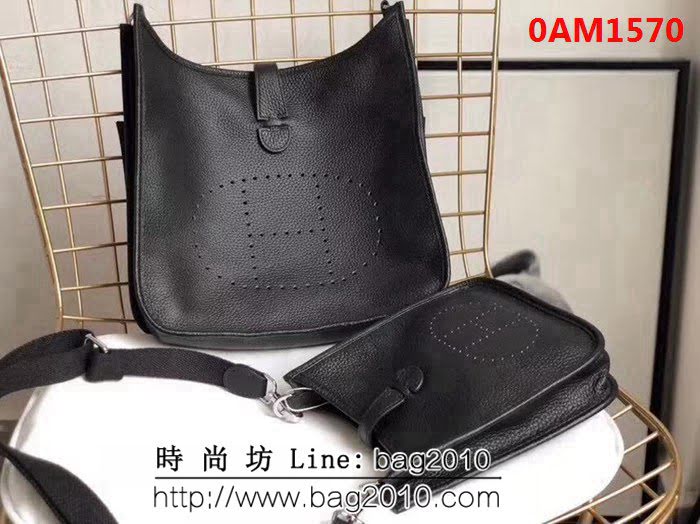 愛馬仕Hermes Evelyn 伊芙琳挎包 男女同款 0AM1570