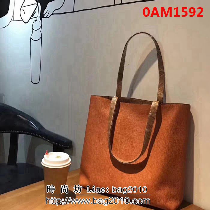 愛馬仕Hermes 原版牛皮 雙面購物袋 0AM1592