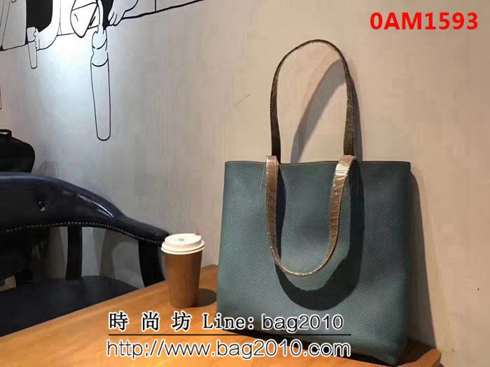 愛馬仕Hermes 原版牛皮 雙面購物袋 0AM1593