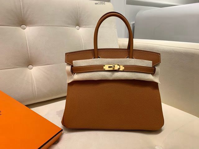 Hermes女包 愛馬仕Birkin Hermes鉑金包 togo小牛皮 半手工蠟線縫製 Hermes手提女包  am1891