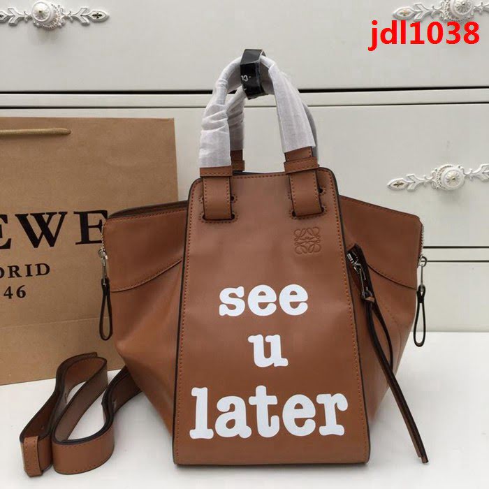 LOEWE羅意威 原單品質 新款 See u later吊床包 小牛皮肩背手提斜挎包 0161  jdl1038