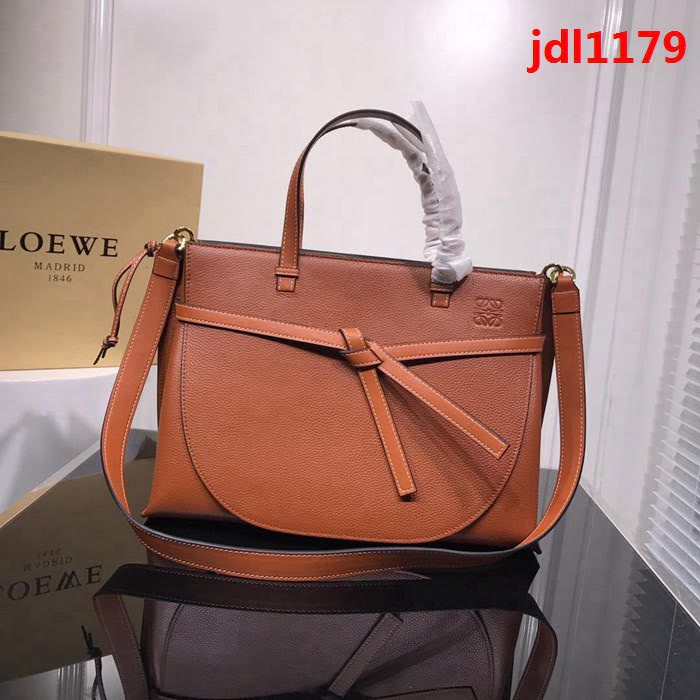 LOEWE羅意威 火爆款 原版荔枝紋焦糖色 手提肩背包 6603#  jdl1179