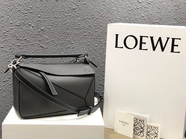 LOEWE包包 羅意威Puzzle小號拼接牛皮包 羅意威手提斜挎包 10172  tcl1002