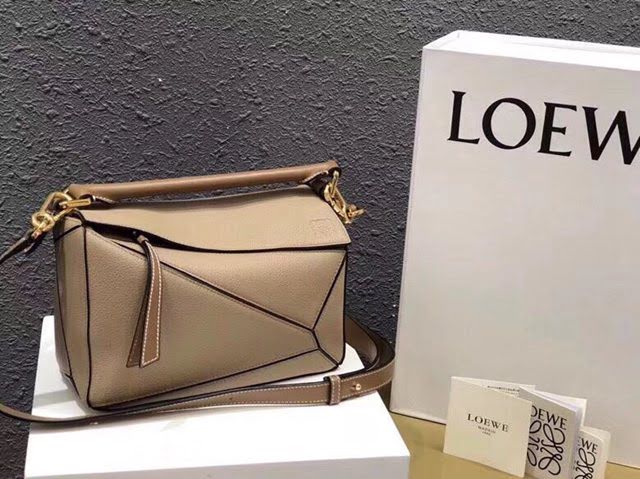 LOEWE經典爆款包包 羅意威Puzzle小號拼接手提斜挎包 10172  tcl1017