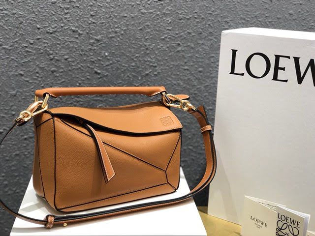 LOEWE經典爆款包包 羅意威Puzzle小號拼接手提斜挎包 10172  tcl1018