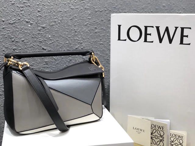 LOEWE包包 羅意威小號Puzzle拼接手提斜挎包 10172  tcl1118