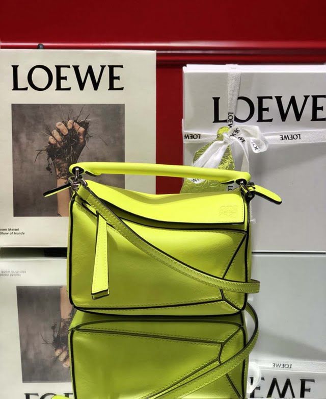 LOEWE爆款包包 羅意威迷你mini puzzle幾何拼接手提斜挎包 10173  tcl1157