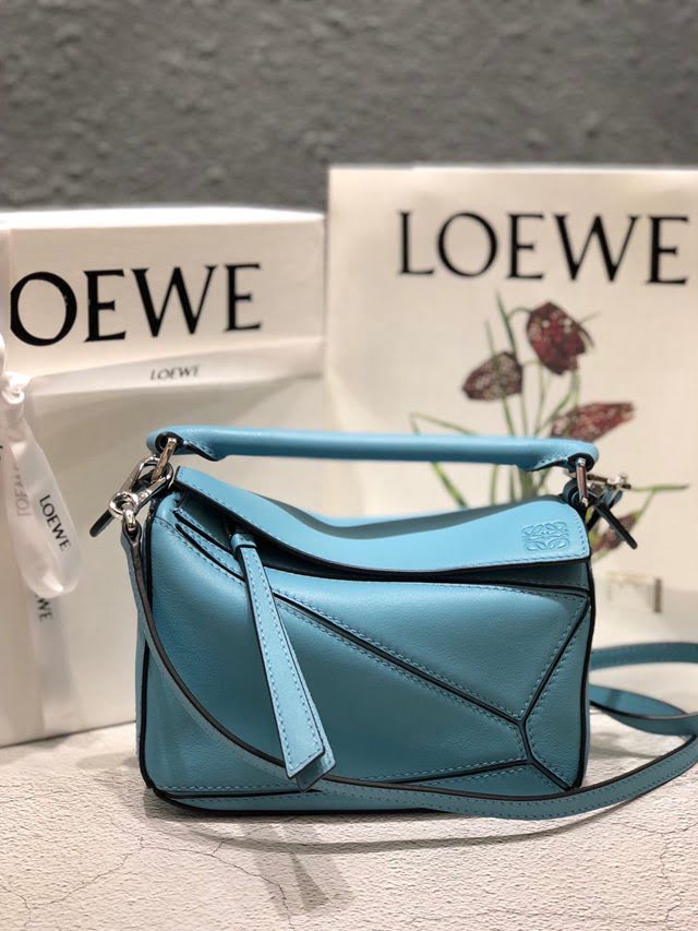 LOEWE爆款包包 羅意威迷你mini puzzle幾何拼接手提斜挎包 10173  tcl1172