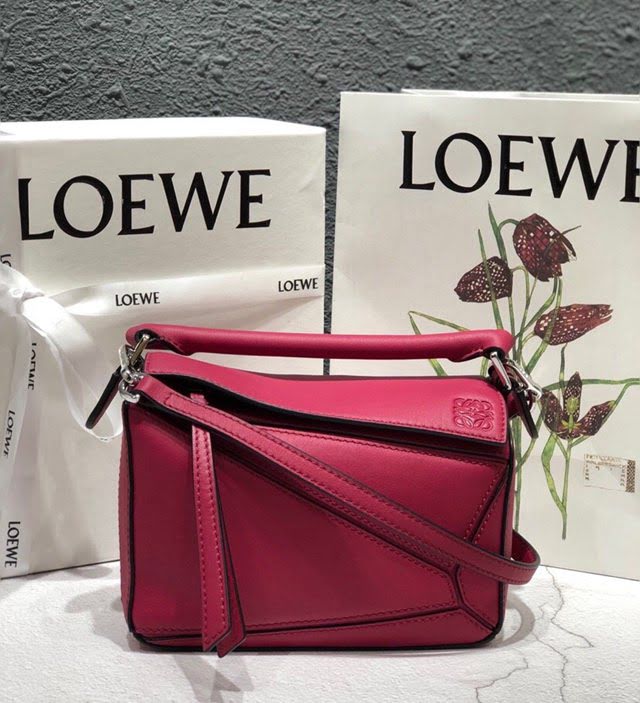 LOEWE爆款包包 羅意威迷你mini puzzle幾何拼接手提斜挎包 10173  tcl1176