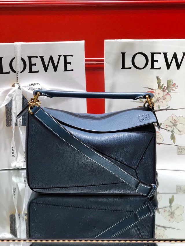 LOEWE經典爆款包包 羅意威小號Puzzle拼接手提斜挎包 10172  tcl1198