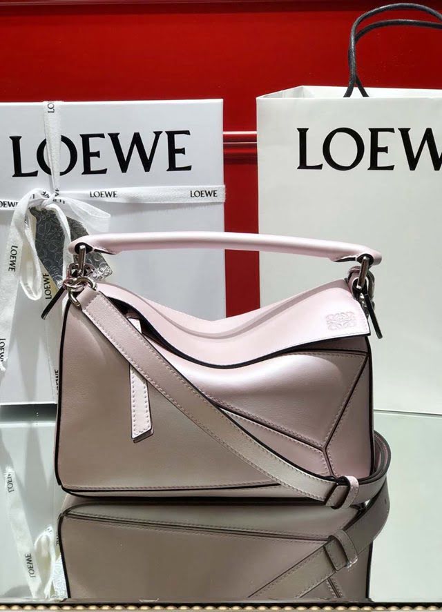 LOEWE經典爆款包包 羅意威小號Puzzle拼接手提斜挎包 10172  tcl1200