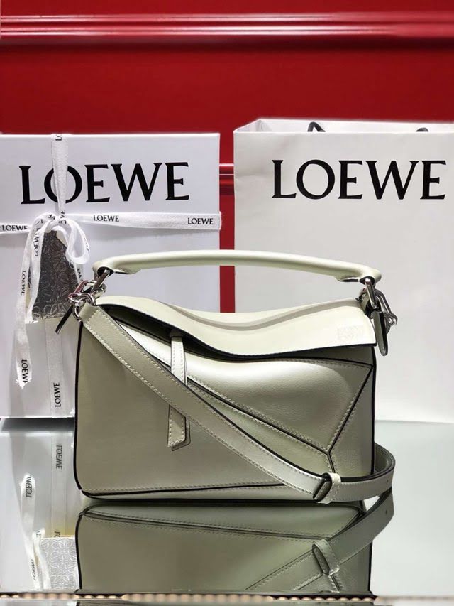 LOEWE經典爆款包包 羅意威小號Puzzle拼接手提斜挎包 10172  tcl1201