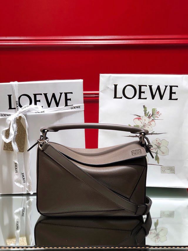 LOEWE經典爆款包包 羅意威小號Puzzle拼接手提斜挎包 10172  tcl1202