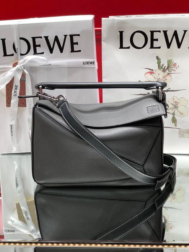 LOEWE經典爆款包包 羅意威小號Puzzle拼接手提斜挎包 10172  tcl1203