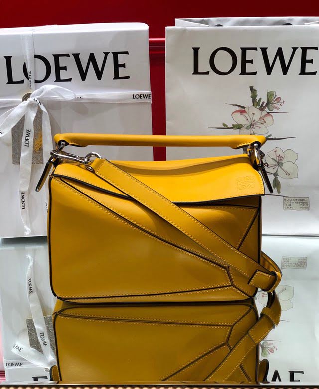 LOEWE經典爆款包包 羅意威小號Puzzle拼接手提斜挎包 10172  tcl1204