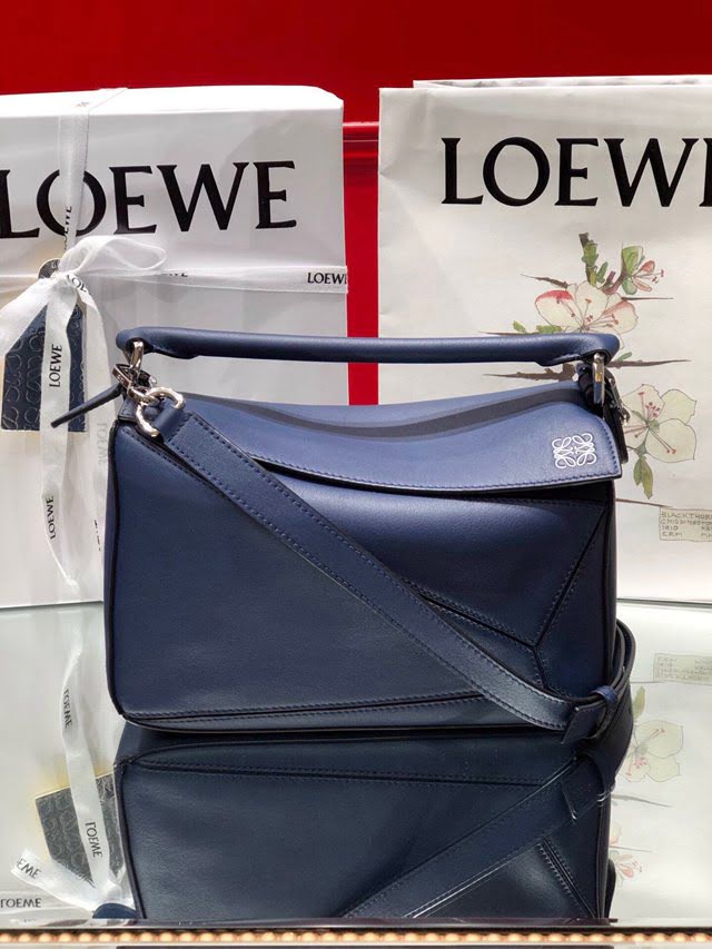 LOEWE經典爆款包包 羅意威小號Puzzle拼接手提斜挎包 10172  tcl1208