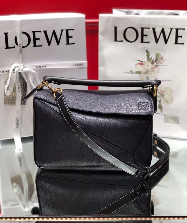 LOEWE經典爆款包包 羅意威小號Puzzle拼接手提斜挎包 10172  tcl1209