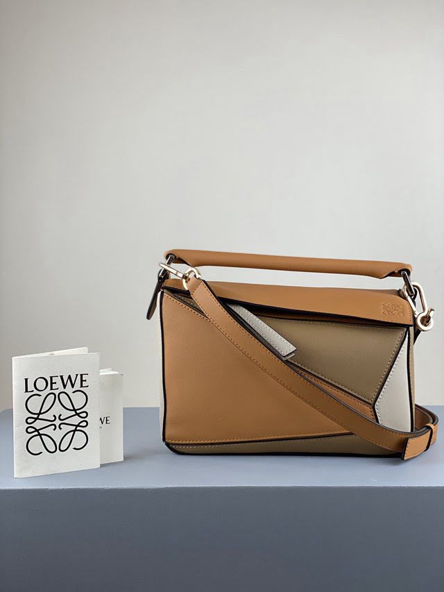 LOEWE包包 羅意威小號Puzzle拼接手提斜挎包 10172  tcl1278