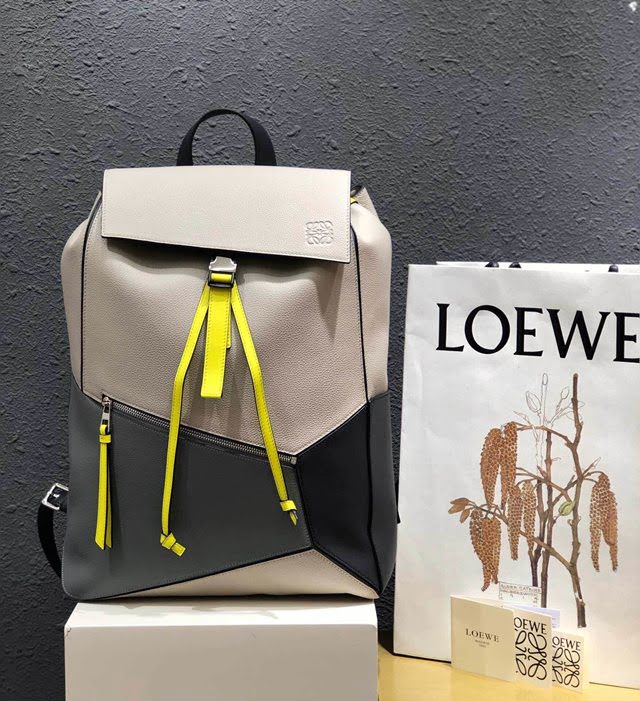 LOEWE新款包包 羅意威男士Puzzle Backpack 羅意威可手提雙肩單肩背包包 10269  tcl1292