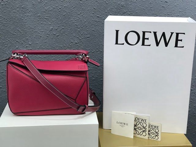 LOEWE包包 羅意威小號Puzzle拼接手提斜挎包 10172  tcl1296