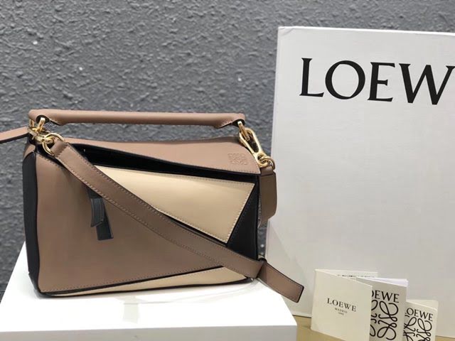 LOEWE經典爆款包包 羅意威小號Puzzle拼接手提斜挎包 10172  tcl1339