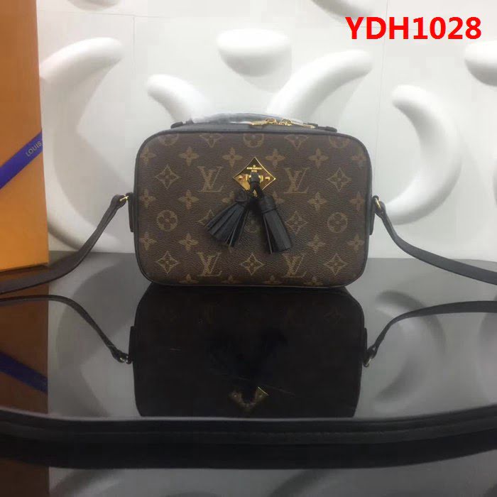 路易威登LV頂級原單M43555Monogram帆布搭配磨面小牛皮手袋 YDH1028