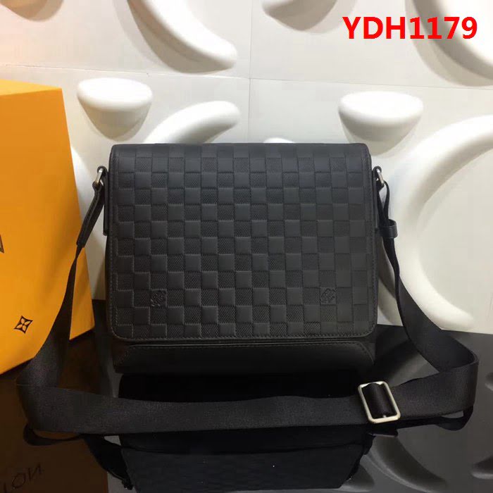 路易威登LV頂級原單N41035 高仿LV信使包 Damier Infini皮革 YDH1179