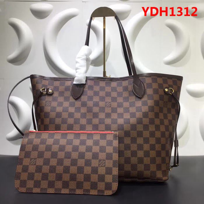 路易威登LV頂級原單M40995咖啡 Neverfull 經典手袋 YDH1312