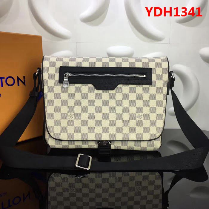 路易威登LV頂級原單N40019 Matchpoint郵差包 Damier Coastline塗層帆布 YDH1341