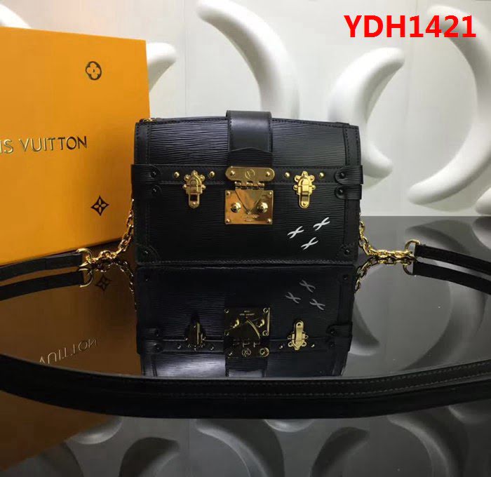 路易威登LV頂級原單M53052黑色2018早秋系列新款Malletage印花女挎包 YDH1421