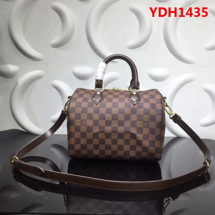 路易威登LV頂級原單N41181 Speedy25旅行包正品複製 24K金頂級鎖 YDH1435