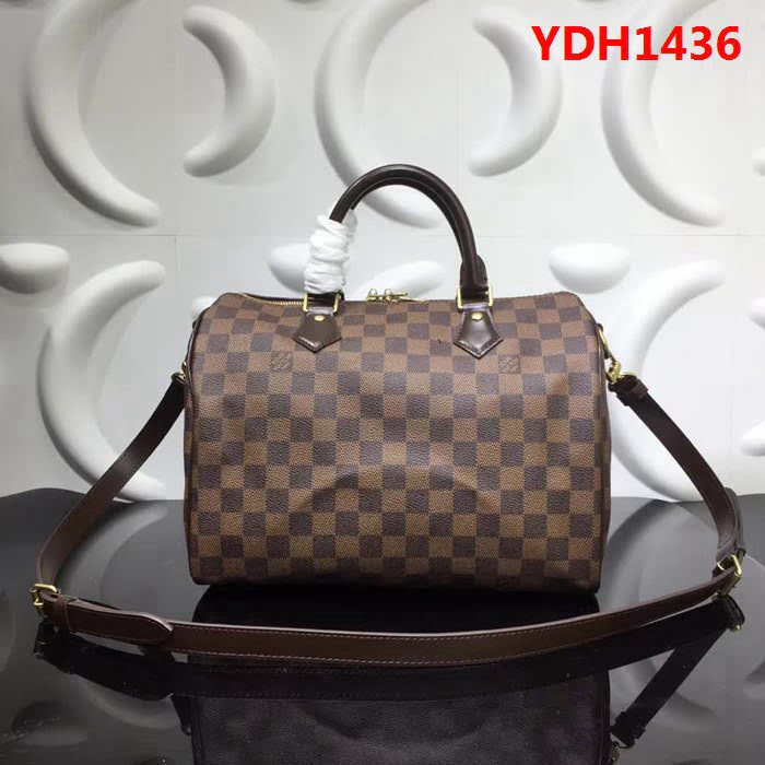 路易威登LV頂級原單 N41183Speedy30旅行包 正品複製 24K金頂級鎖 YDH1436