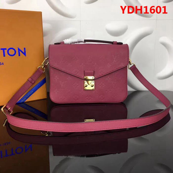 路易威登LV頂級原單 Pochette Metis手袋 M41487玫紅色斜挎包 YDH1601