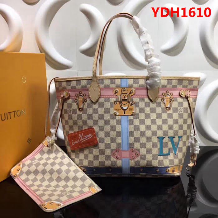 路易威登LV頂級原單 M41390 NEVERFULL 中號手袋LV掛鎖絲印圖案 YDH1610