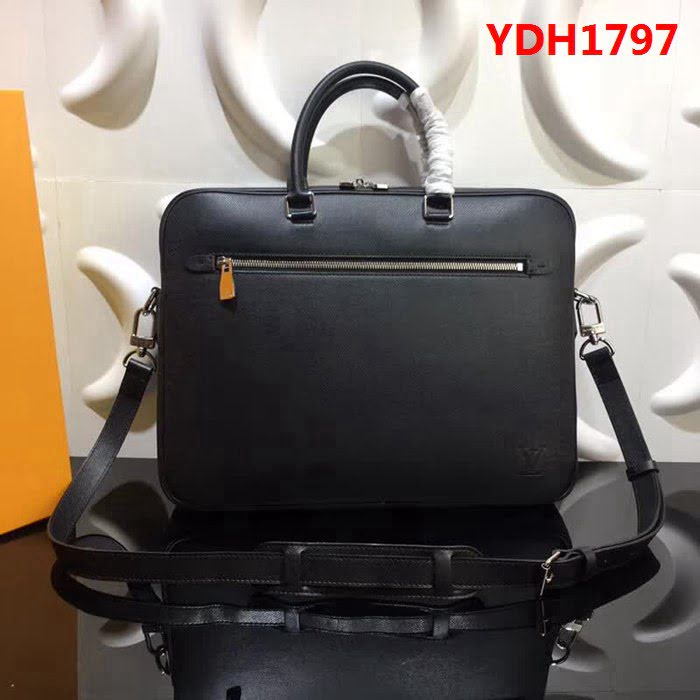 路易威登LV頂級原單M30643十字紋 Porte Documents Business 公事包 可調節肩帶 YDH1797