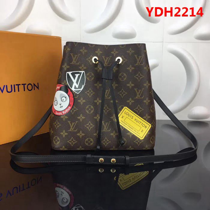 路易威登LV頂級原單2018秋冬新品！PO1072絲印新潮水桶包 YDH2214