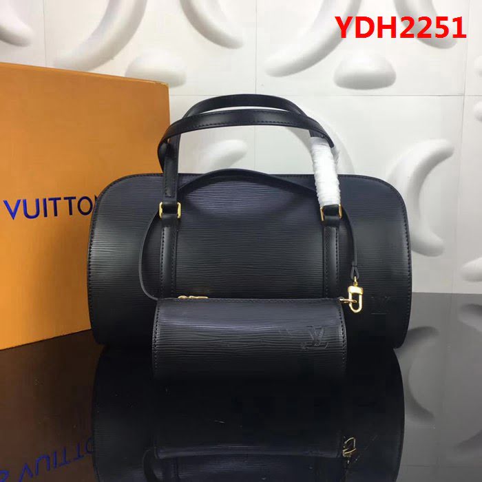 路易威登LV頂級原單 M52222黑色 vintage限量EPl子母包 (鑼鼓包) YDH2251