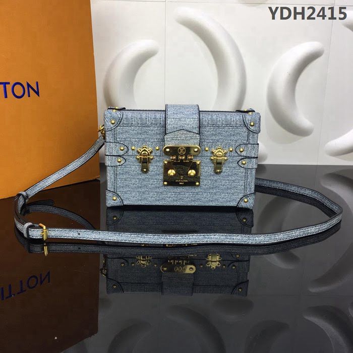 路易威登LV 頂級原單 M54589 明星同款盒子包 Petite Malle Monogram手袋 全天候手袋  YDH2415