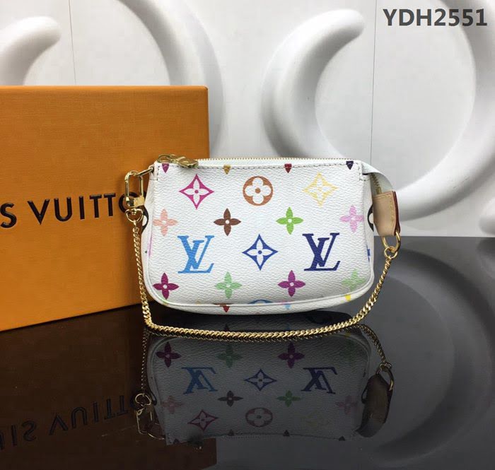 路易威登LV 頂級原單 M58009 白33彩 獨家限量版 飾物包 Pochette Accessories小手袋  YDH2551