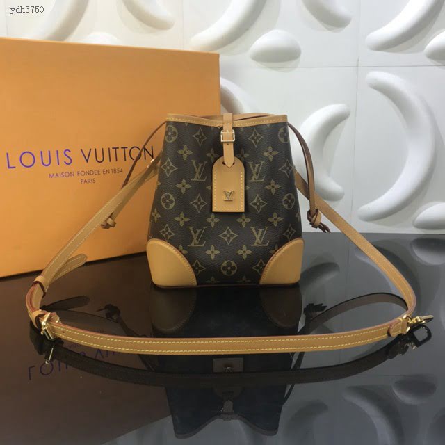 LV包包 LV新款女包 M57099L 大號 新款走秀包 LV經典復古肩背水桶包  ydh3750